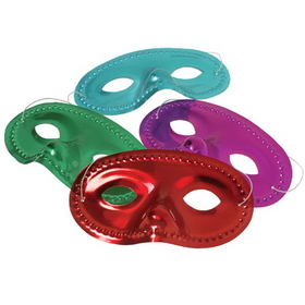U.S. Toy FA848 Assorted Metallic Color Eye Masks