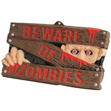 U.S. Toy FA947 Beware of Zombies Sign