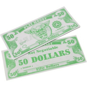 U.S. Toy GA18-50 1000 Pack of Play Money Bills - $50 Bills