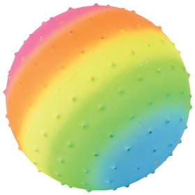 U.S. Toy GS859 Rainbow Knobby Ball / 7 inch
