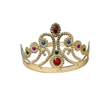 U.S. Toy H179 Plastic Queen Crown with Jewels