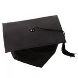 U.S. Toy H322 Children's Black Cloth Graduation Cap