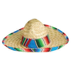 U.S. Toy H351 Child Sombrero with Serape Trim
