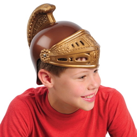 U.S. Toy H370 Gold Plastic Roman Helmets