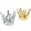 U.S. Toy H439 Miniature Metallic Party Crowns with Elastic Chin Strap, Price/Dozen