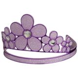 U.S. Toy H547 Purple Glitter Flower Tiara
