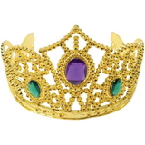 U.S. Toy H576 Metallic Gold Tiaras W/Stones