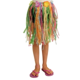 U.S. Toy HL135 Multicolored Child Hula Skirt with Flowers