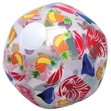 U.S. Toy HL359 Clear Luau Beach Ball Inflates