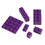 U.S. Toy HOM-BRICK-05 Block Mania Bricks - Purple, Price/Box