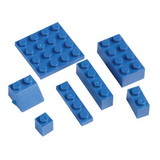 U.S. Toy HOM-BRICK-07 Block Mania Bricks - Blue