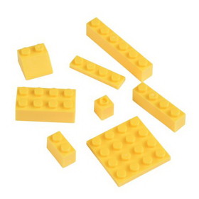 U.S. Toy HOM-BRICK-08 Block Mania Bricks - Yellow