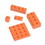 U.S. Toy HOM-BRICK-09 Block Mania Bricks - Orange, Price/Box