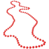 U.S. Toy JA425 Orange 6mm Bead Necklaces
