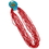 U.S. Toy JA666-04 Red Metallic 6mm Bead Necklaces, Price/Dozen