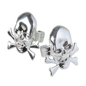 U.S. Toy JA672 Metallic Skull Rings