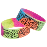 U.S. Toy JA812 Rainbow Animal Print Rubber Bracelets