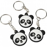 U.S. Toy KC410 Panda Rubber Keychains