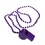 U.S. Toy KD29-05 Purple Bead Necklaces With Whistles, Price/Dozen