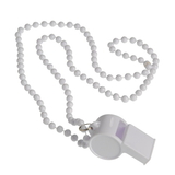 U.S. Toy KD29-11 White Bead Necklaces With Whistles