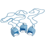 U.S. Toy KD30-03 Light Blue Bead Necklaces With Football Helmets