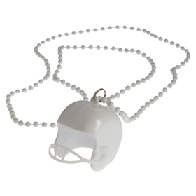U.S. Toy KD30-11 White Bead Necklaces With Football Helmets