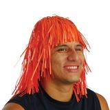U.S. Toy KD38-09 Orange Tinsel Foil Party Wig
