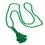 U.S. Toy KD40-10 Green Hand Clapper Beaded Necklaces, Price/Dozen