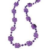 U.S. Toy KD51-05 Metallic Paw Print Beads/Purple