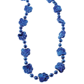 U.S. Toy KD51-07 Metallic Paw Print Beads / Blue