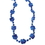 U.S. Toy KD51-07 Metallic Paw Print Beads / Blue, Price/Dozen