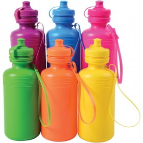 U.S. Toy MU804 Neon Water Bottles