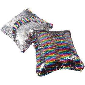 U.S. Toy MX537 Rainbow Sequin Pillow/10 In