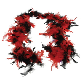 U.S. Toy MX76-66 Red and Black Feather Boa