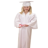 U.S. Toy OD303 White Graduation Cap and Gown
