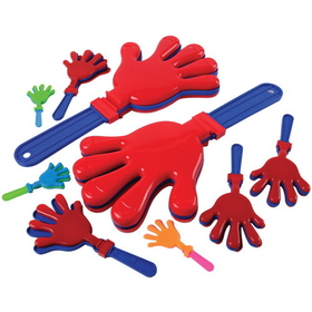 U.S. Toy SA150 U.S. Toy Hand Clapper Assortment / 38-pc Set