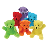 U.S. Toy SB399 Plush Neon Teddy Bears