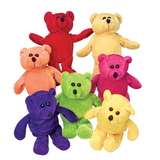 U.S. Toy SB414 Plush Neon Bean Bag Teddy Bears
