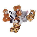 U.S. Toy SB574 Plush Wild Animals with Floppy Legs and Hook & Loop Hands