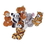 U.S. Toy SB574 Plush Wild Animals with Floppy Legs and Hook & Loop Hands, Price/Dozen