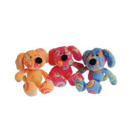 U.S. Toy SB616 Plush Rainbow Swirl Dogs