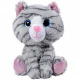 U.S. Toy SB683 Glitter Eyes Striped Cat Plush