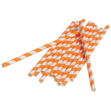 U.S. Toy TU208-09 Paper Straws / Orange