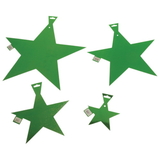 U.S. Toy TU36-10 5" Foil Stars / Green-36 Pcs