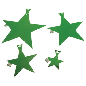 U.S. Toy TU36-10 5&quot; Foil Stars / Green-36 Pcs