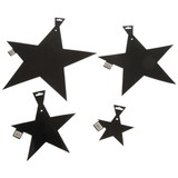 U.S. Toy TU38-01 9" Foil Stars / Black-24 Pcs