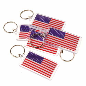 U.S. Toy US30 American Flag Key Chains