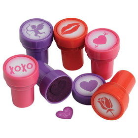 U.S. Toy V204 Valentines Ink Stampers - 6 Pieces