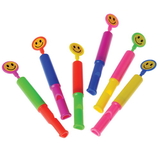 U.S. Toy VL173 Smile Face Slide Whistles - 24 Pieces