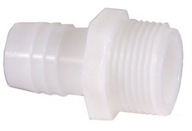 Thogus PP76009 Nylon Straight Adapters 1/8" MPT x 3/16" Hose Barb